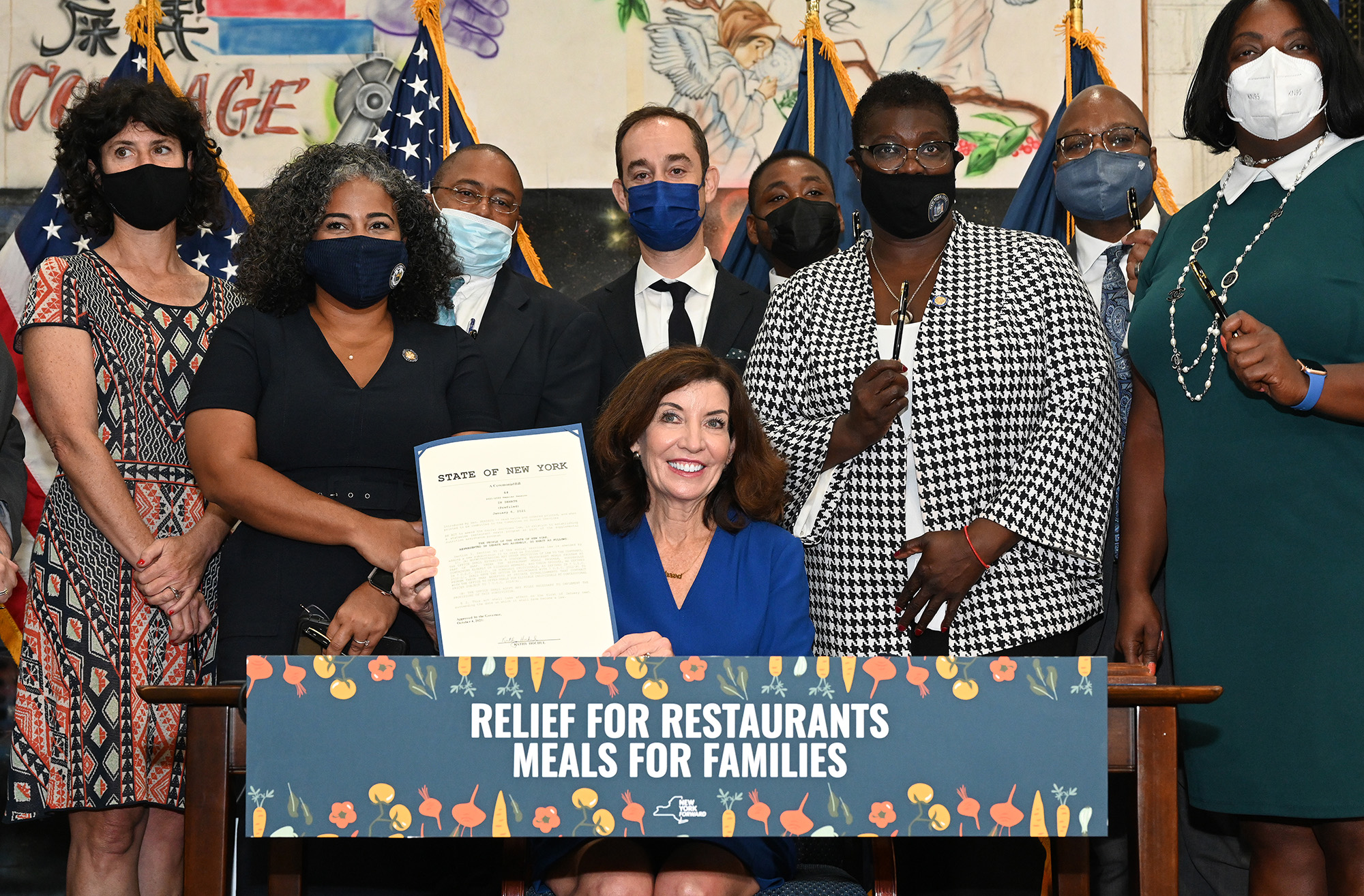 Governor hochul signs legislation helping homeless, disabled and elderly snap recipients to purchase prepared meals