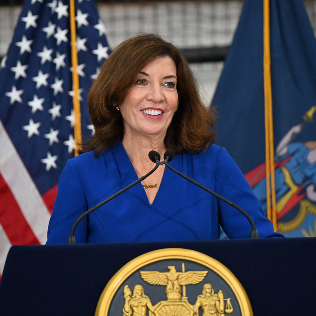 Governor Hochul speaks after signing legislation helping homeless, disabled and elderly snap recipients to purchase prepared meals