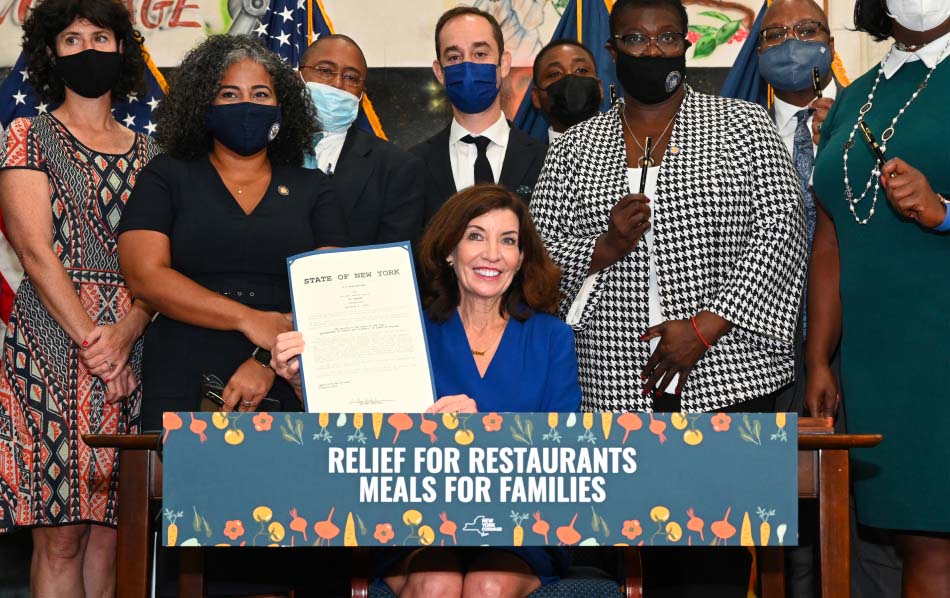 Governor hochul signs legislation helping homeless, disabled and elderly snap recipients to purchase prepared meals